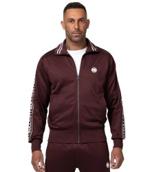 Pit Bull Bluza Rozpinana Tape Logo Dark Burgundy